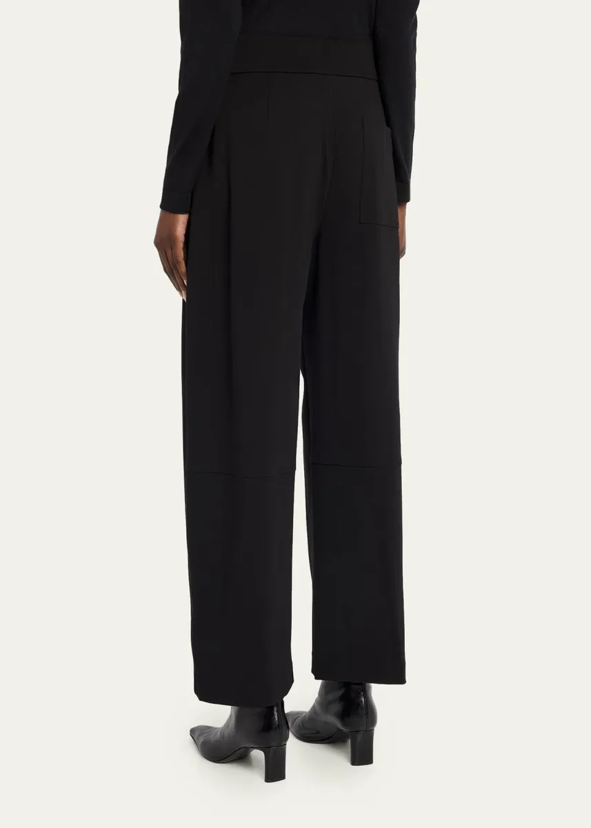 Lafayette 148 New York Walker Cropped Barrel-Leg Pants | Thumbnail 3 Lafayette 148 New York Walker Cropped Barrel-Leg Pants | Thumbnail 3
