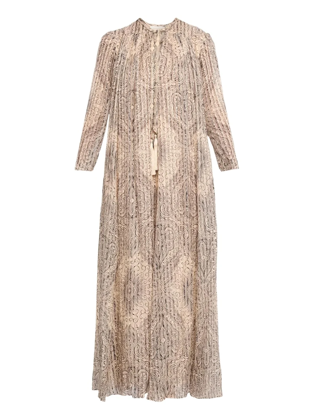 Ascent Medallion Stripe Silk Gown