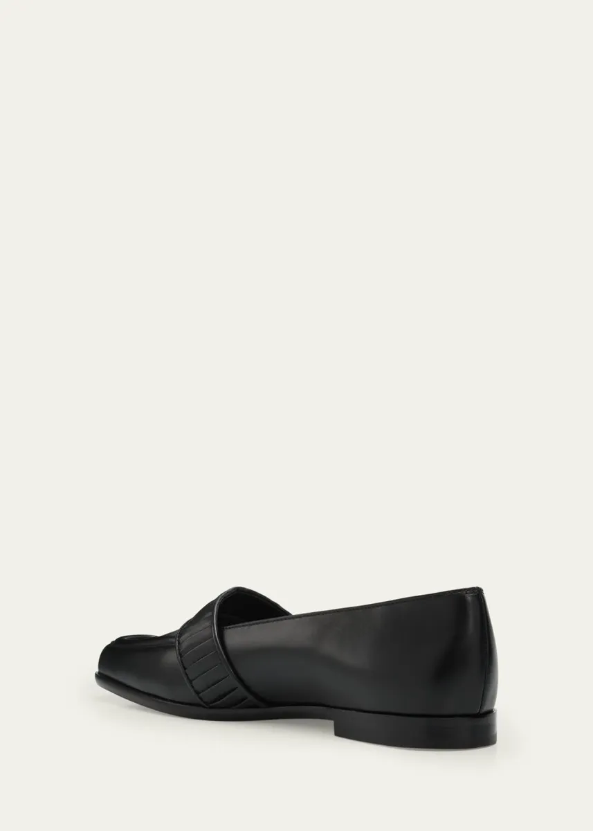 Manolo Blahnik Minoffa Leather Loafers | Thumbnail 4