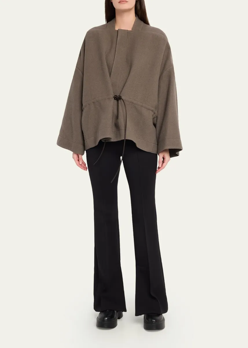Rick Owens Sail Oversized Wool Flannel Jacket | Thumbnail 2 Rick Owens Sail Oversized Wool Flannel Jacket | Thumbnail 2