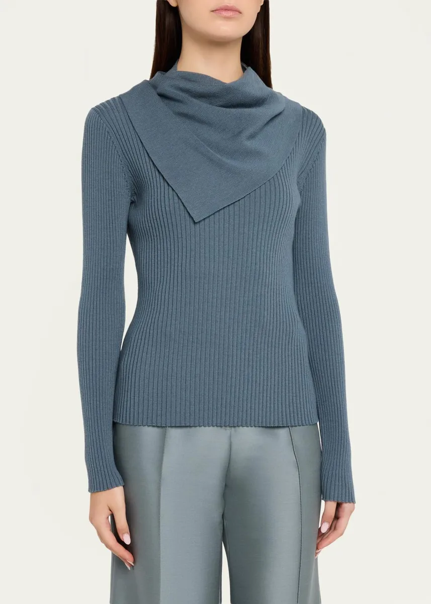 Zimmermann Valiant Merino Scarf Sweater | Thumbnail 8
