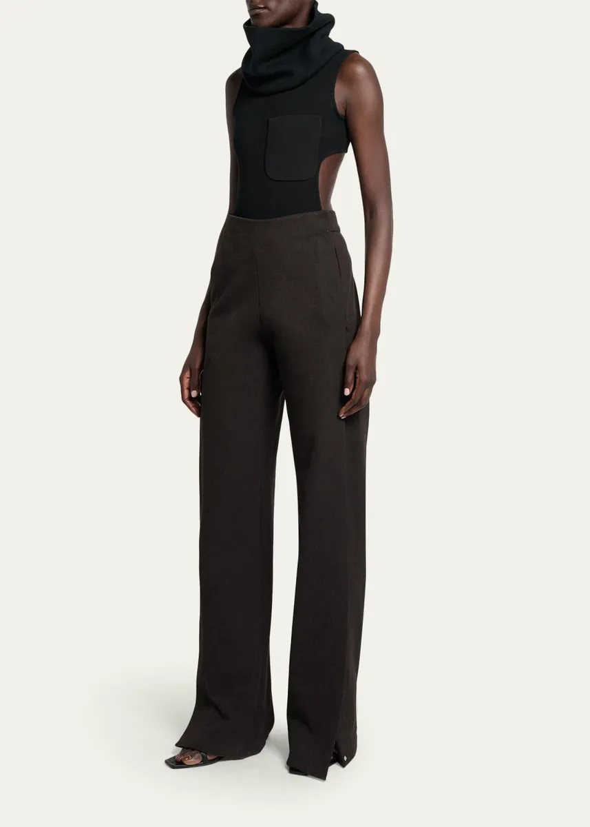 Courrèges Turtleneck Sleeveless Cutout Bodysuit | Thumbnail 2 Courrèges Turtleneck Sleeveless Cutout Bodysuit | Thumbnail 2