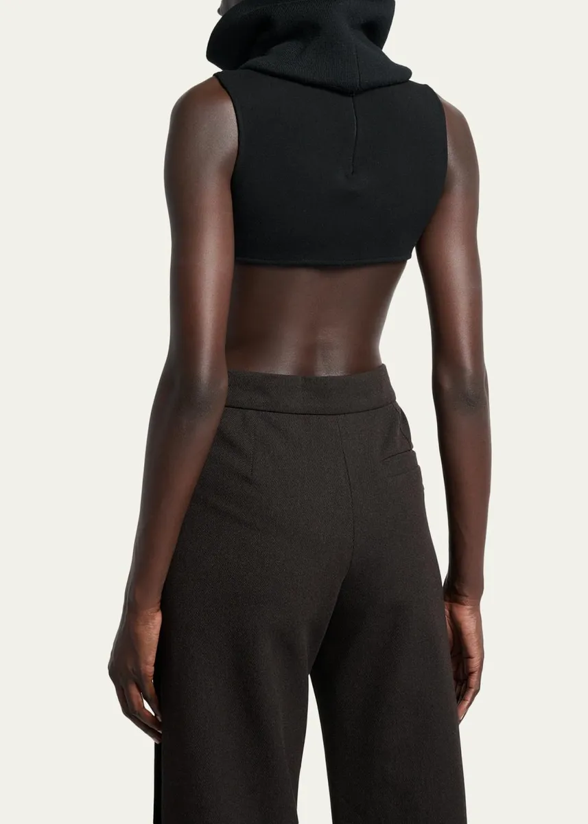 Courrèges Turtleneck Sleeveless Cutout Bodysuit | Thumbnail 3 Courrèges Turtleneck Sleeveless Cutout Bodysuit | Thumbnail 3