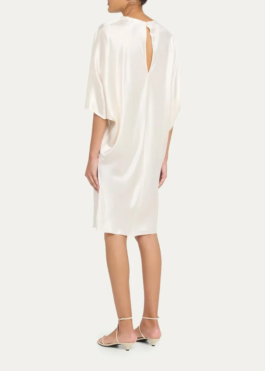ALL THREE Mila Satin Shift Knee-Length Dress | Thumbnail 3 ALL THREE Mila Satin Shift Knee-Length Dress | Thumbnail 3