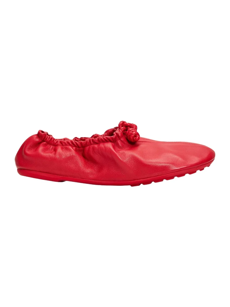 Bottega Veneta Fantasmina Nappa Leather Ballerina Flats