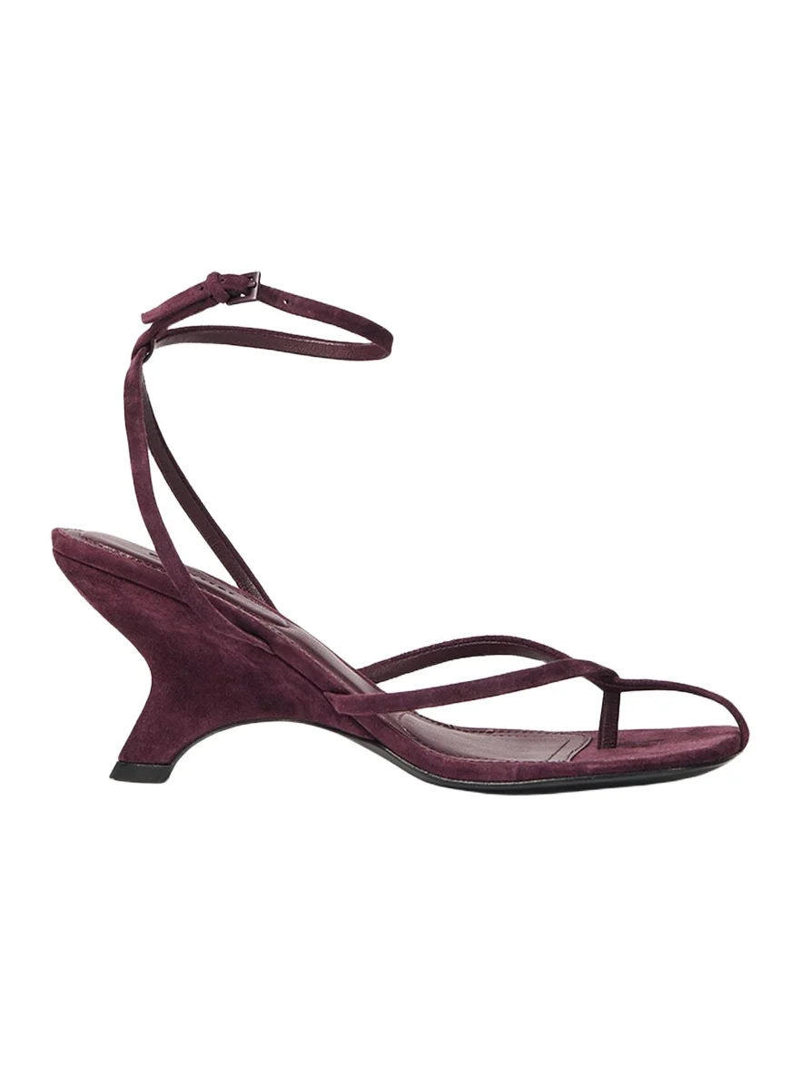 Simkhai Kelsey Suede Ankle-Strap Sandals