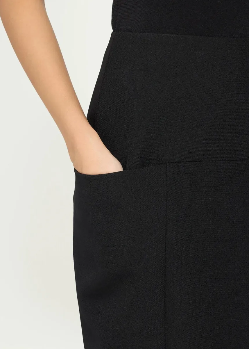 ALAÏA Sculptural Wool Crepe Maxi Column Skirt | Thumbnail 5 ALAÏA Sculptural Wool Crepe Maxi Column Skirt | Thumbnail 5