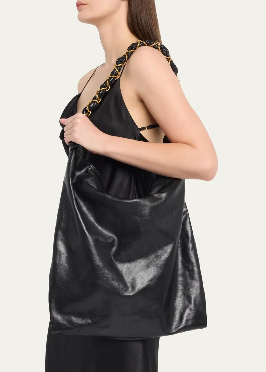 Saint Laurent Amalia YSL Chain Leather Shoulder Bag | Thumbnail 2 Saint Laurent Amalia YSL Chain Leather Shoulder Bag | Thumbnail 2