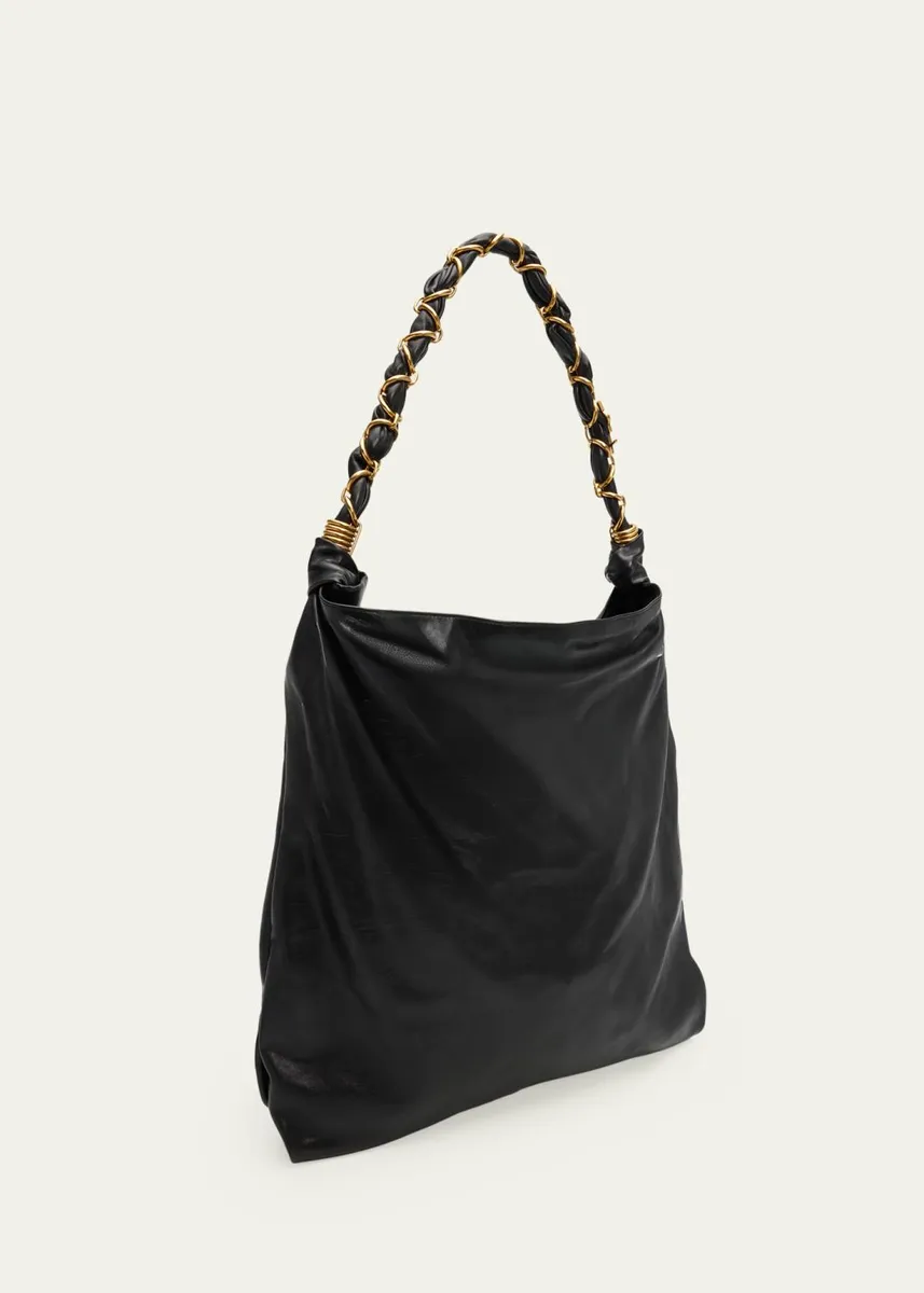 Saint Laurent Amalia YSL Chain Leather Shoulder Bag | Thumbnail 3 Saint Laurent Amalia YSL Chain Leather Shoulder Bag | Thumbnail 3