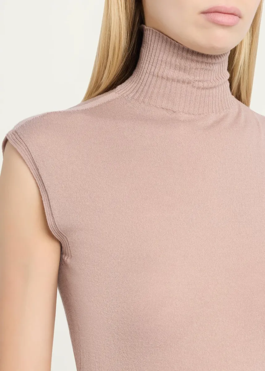 Rick Owens Turtleneck Fine Wool Knit Tank Top | Thumbnail 5 Rick Owens Turtleneck Fine Wool Knit Tank Top | Thumbnail 5