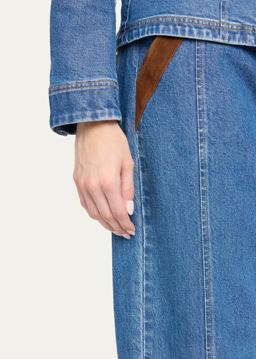 Cinq à Sept Dillon Suede Waist Jeans | Thumbnail 5 Cinq à Sept Dillon Suede Waist Jeans | Thumbnail 5