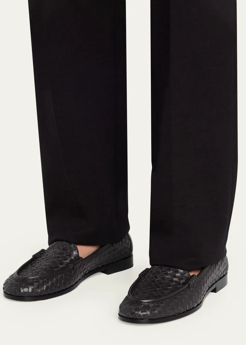 Bottega Veneta Silenzio Intrecciato Leather Loafers | Thumbnail 2 Bottega Veneta Silenzio Intrecciato Leather Loafers | Thumbnail 2