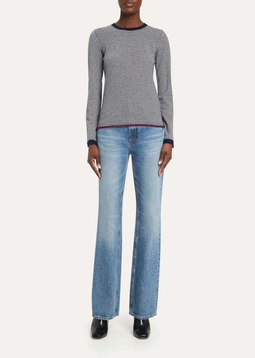 MAJESTIC FILATURES Cashmere Striped Knit Sweater | Thumbnail 2 MAJESTIC FILATURES Cashmere Striped Knit Sweater | Thumbnail 2