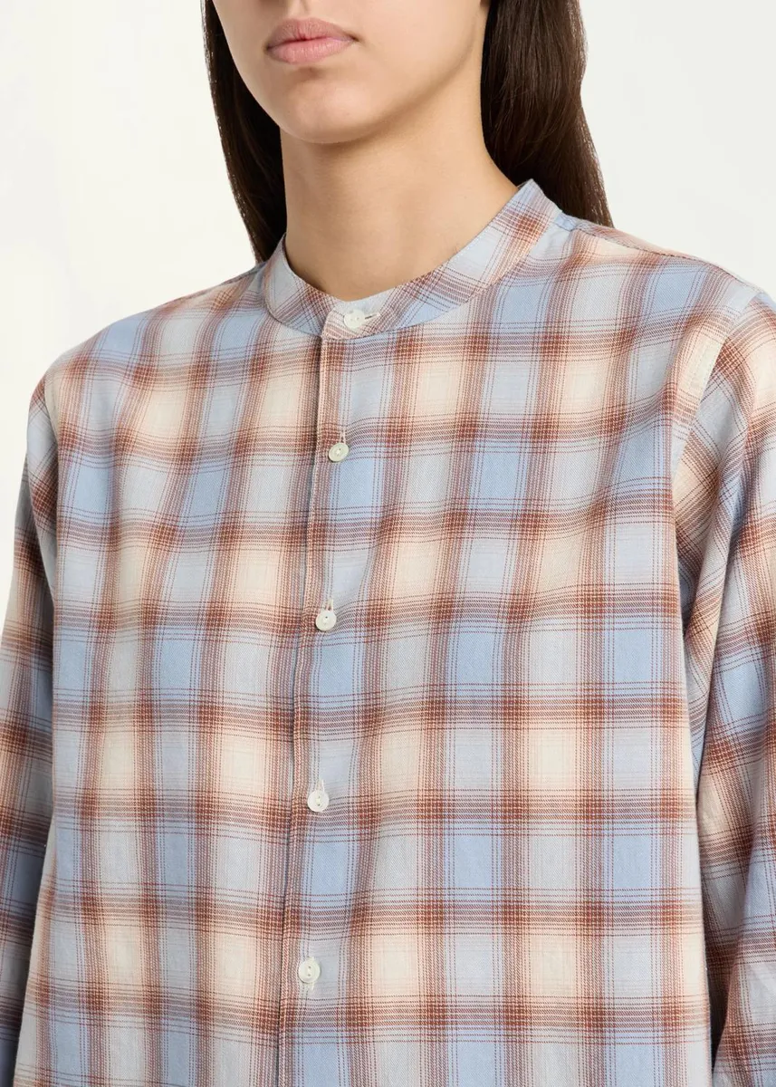 RE/DONE Bianca Cropped Cotton Plaid Shirt | Thumbnail 5