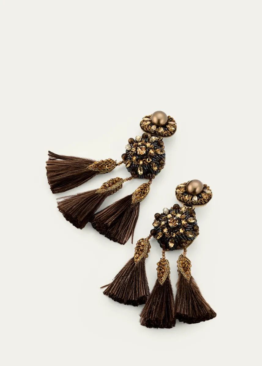 RANJANA KHAN Phoenix Statement Earrings | Thumbnail 3 RANJANA KHAN Phoenix Statement Earrings | Thumbnail 3