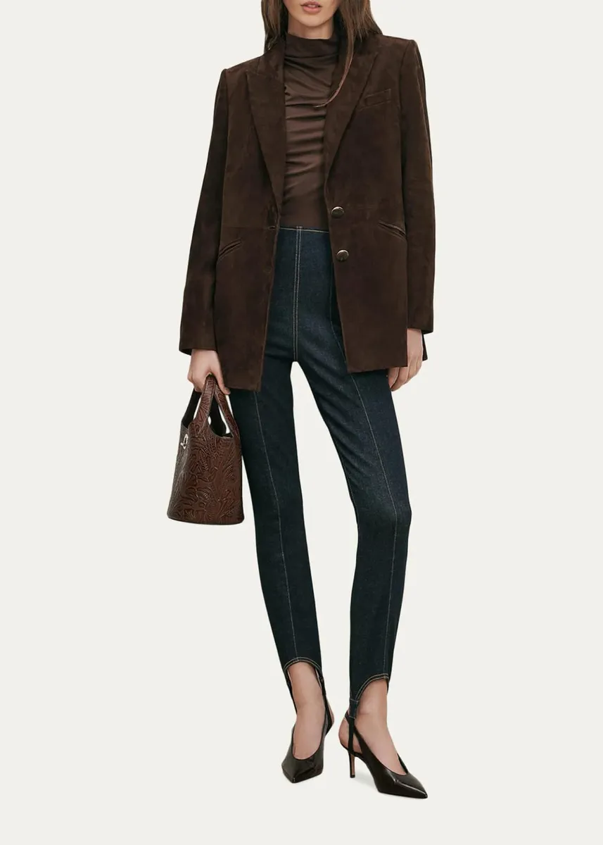 Veronica Beard Maci Suede Dickey Jacket | Thumbnail 2 Veronica Beard Maci Suede Dickey Jacket | Thumbnail 2