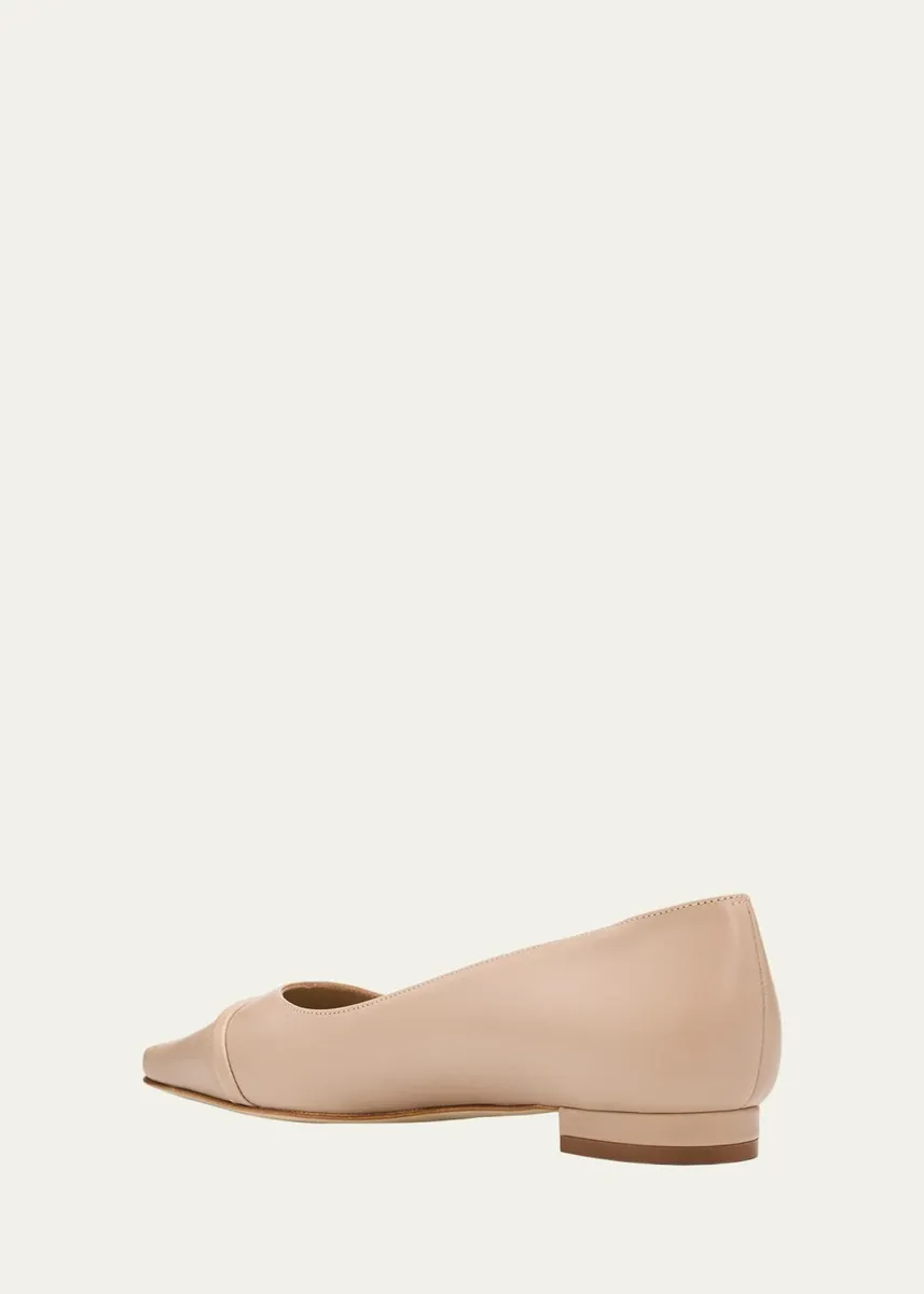 Manolo Blahnik Cotinu Leather Ballerina Flats | Thumbnail 2