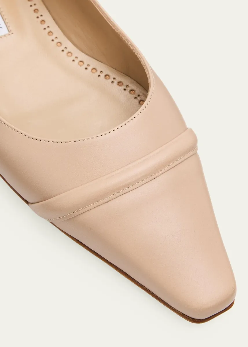 Manolo Blahnik Cotinu Leather Ballerina Flats | Thumbnail 3