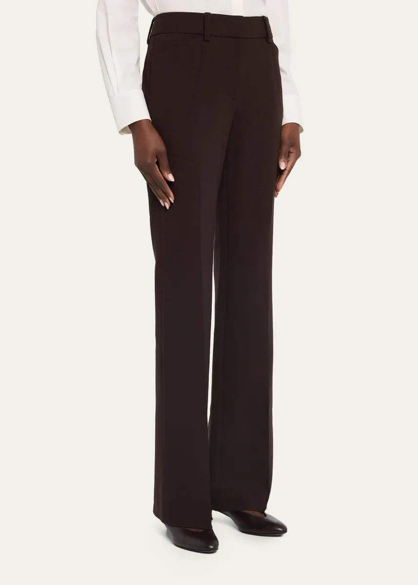 Lafayette 148 New York Reade Flare-Leg Stretch Wool Pants | Thumbnail 4 Lafayette 148 New York Reade Flare-Leg Stretch Wool Pants | Thumbnail 4