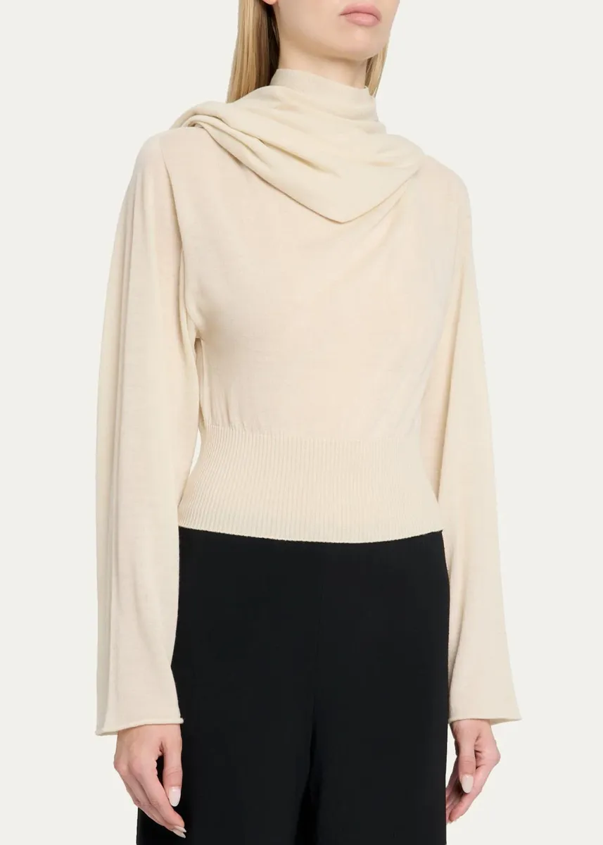 Rick Owens Wool Knit Scarf Top | Thumbnail 4 Rick Owens Wool Knit Scarf Top | Thumbnail 4