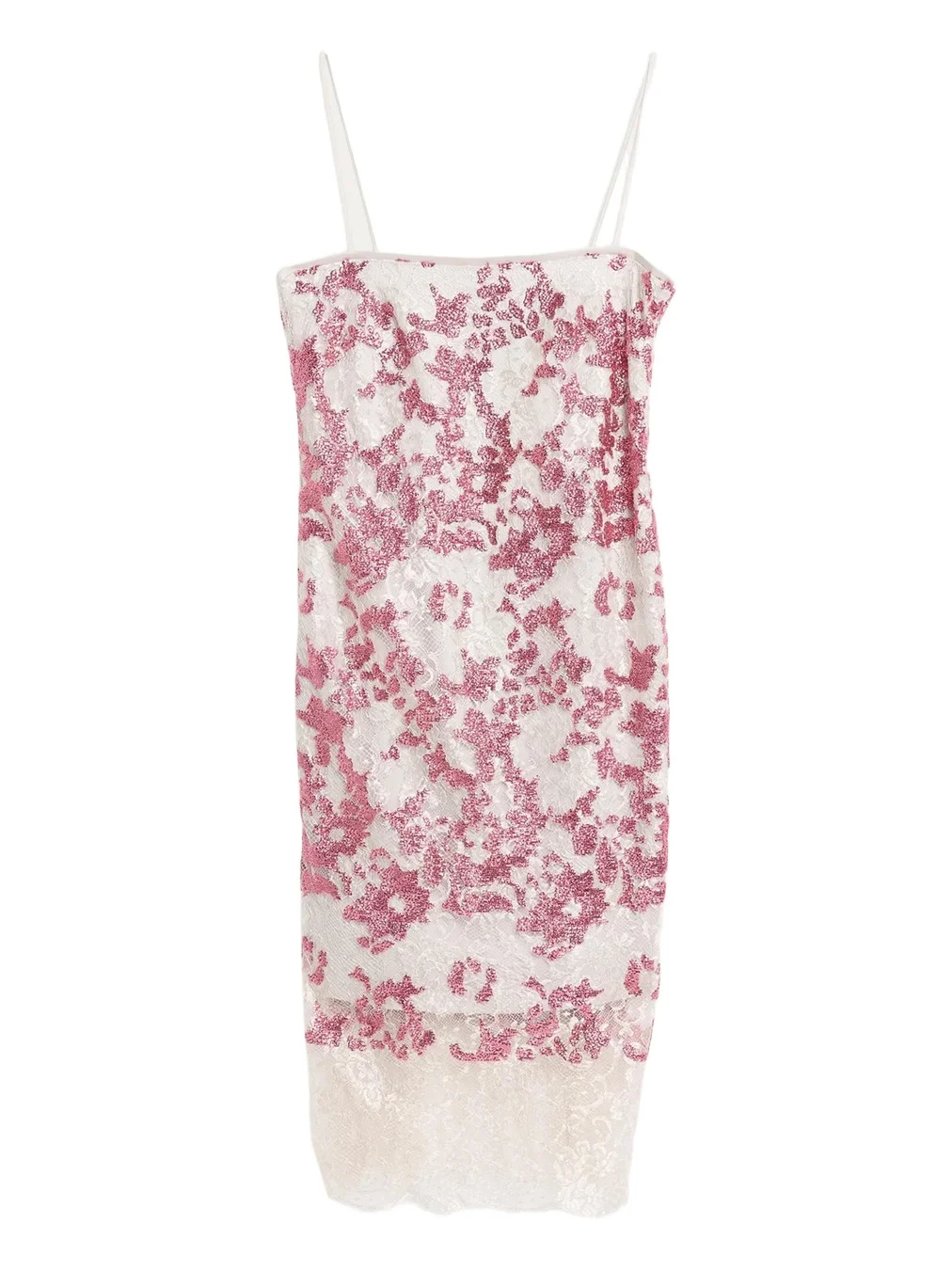 Costarellos Biona Sleeveless Sequined Metallic Lace Midi Dress