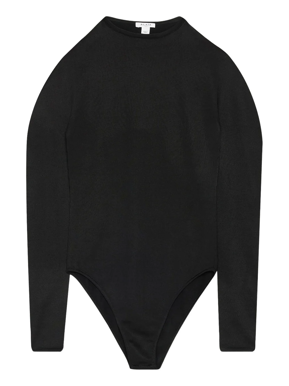 ALAÏA Semi-Sheer Mock-Neck Bodysuit