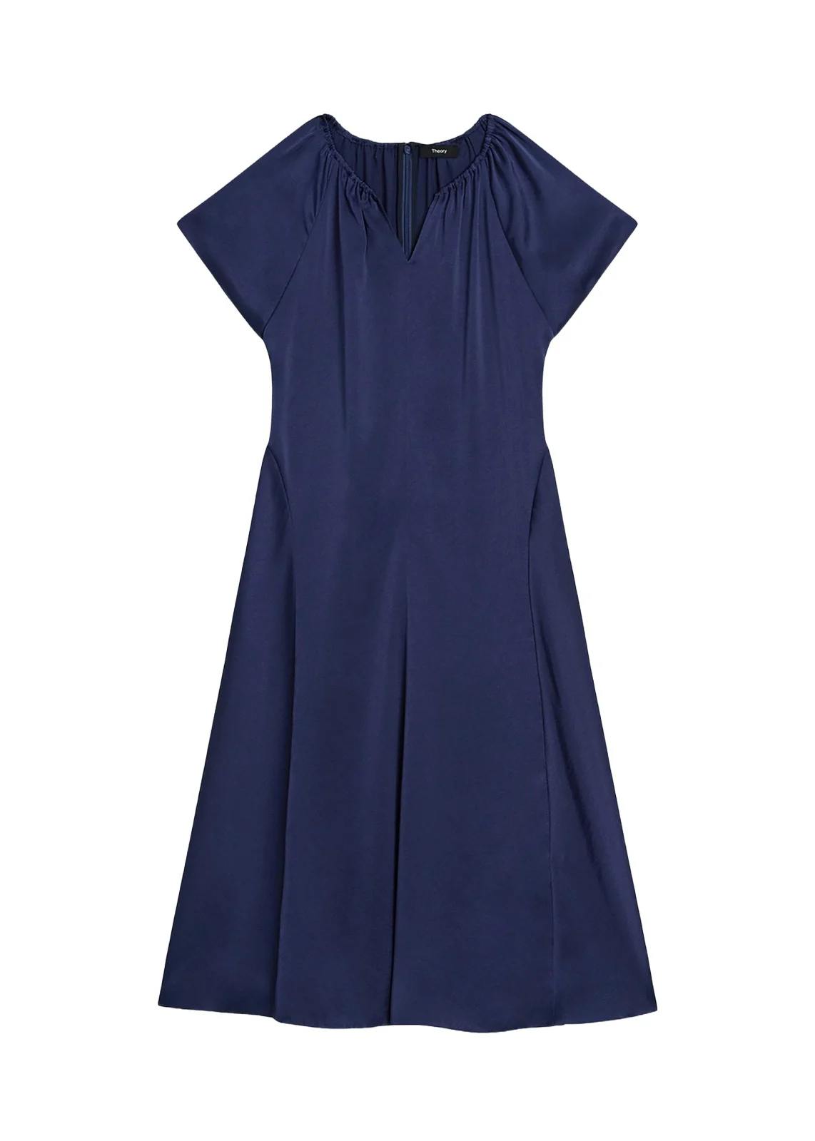 Satin A-Line Midi Dress