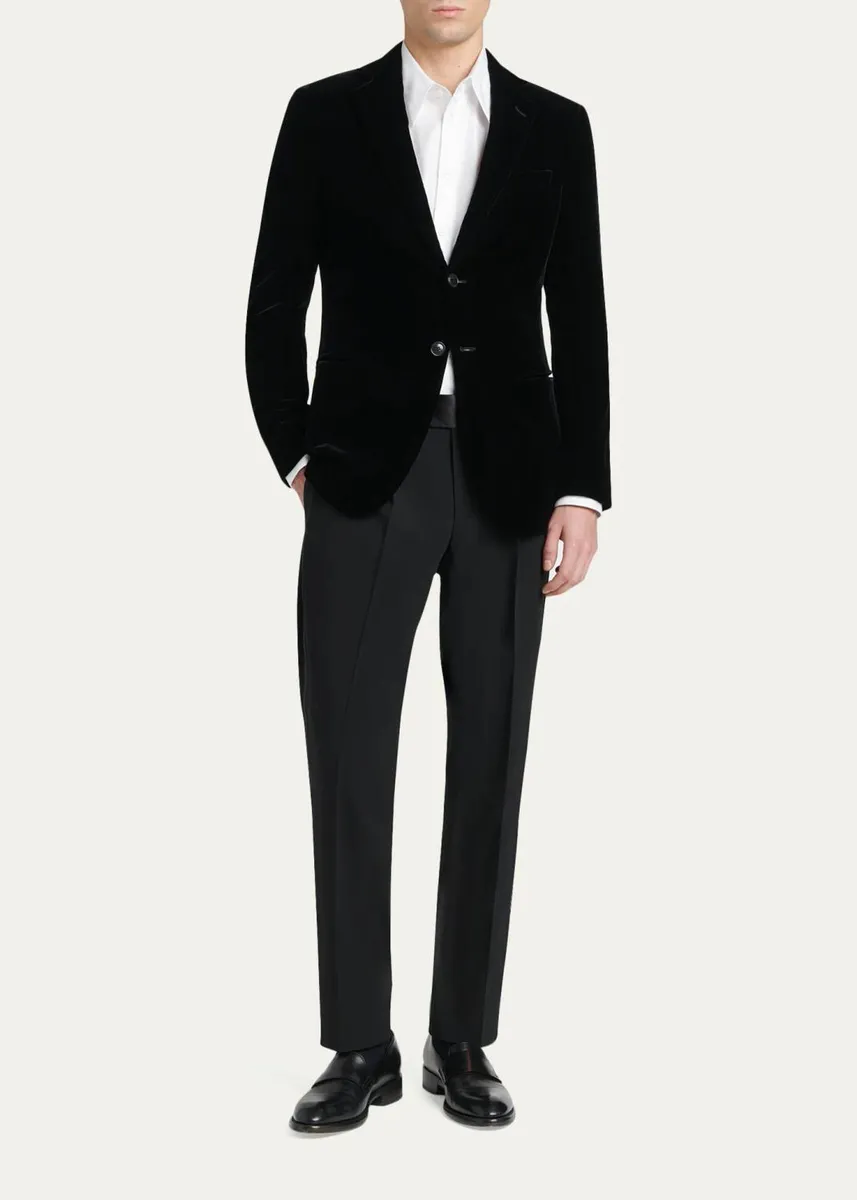 Giorgio Armani Men's Seersucker Single-Breasted Sport Coat | Thumbnail 2 Giorgio Armani Men's Seersucker Single-Breasted Sport Coat | Thumbnail 2