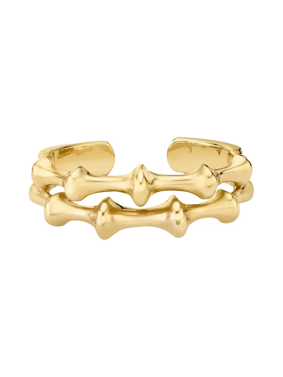 18K Yellow Gold Chrona II Hinged Cuff Bracelet 18K Yellow Gold Chrona II Hinged Cuff Bracelet
