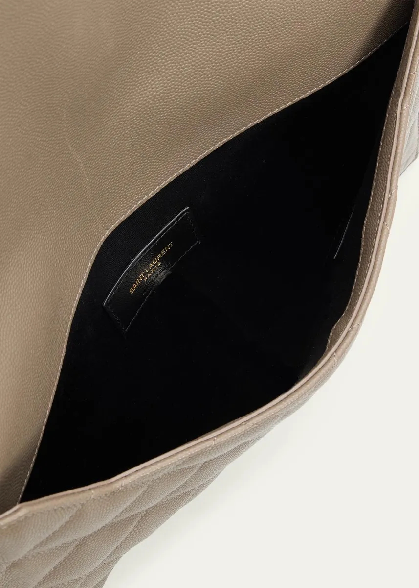 Saint Laurent YSL Quilted Leather Pouch Bag | Thumbnail 4 Saint Laurent YSL Quilted Leather Pouch Bag | Thumbnail 4