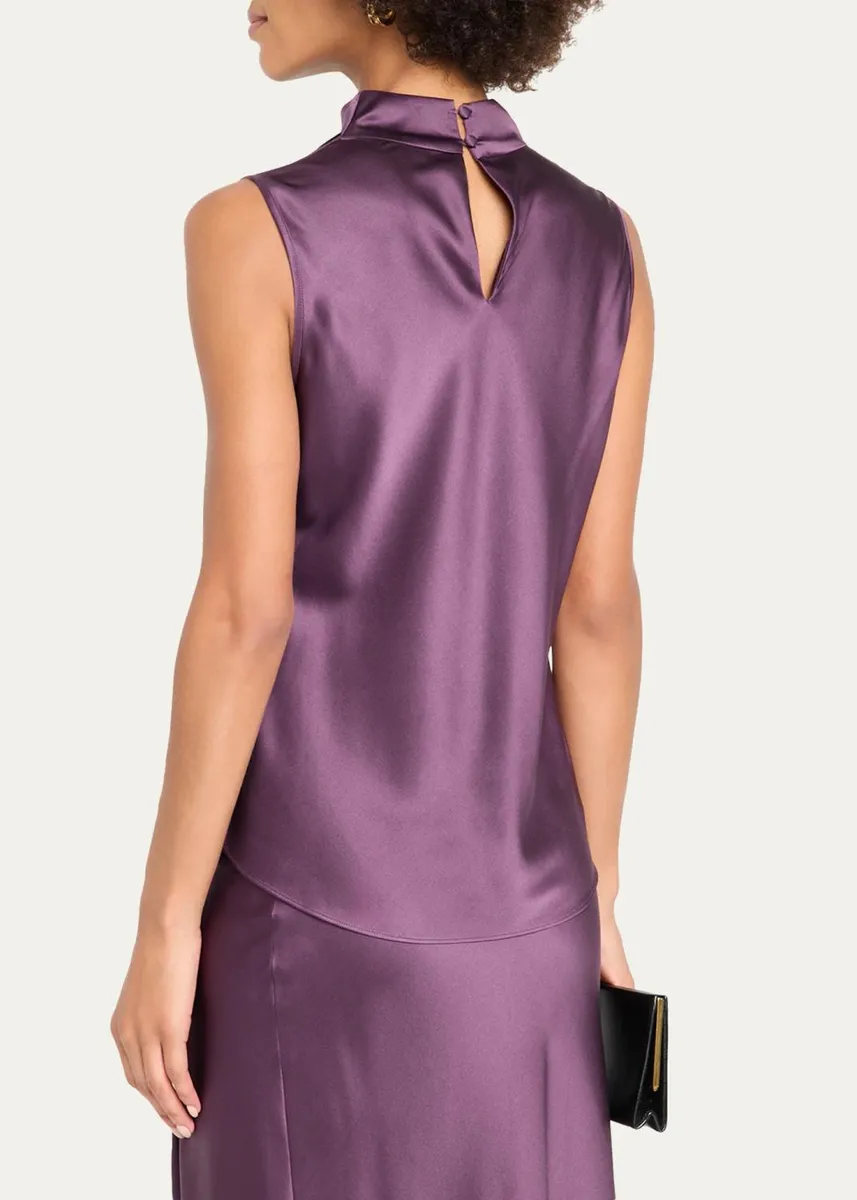 Veronica Beard Tam Silk-Blend Cowlneck Top | Thumbnail 7 Veronica Beard Tam Silk-Blend Cowlneck Top | Thumbnail 7