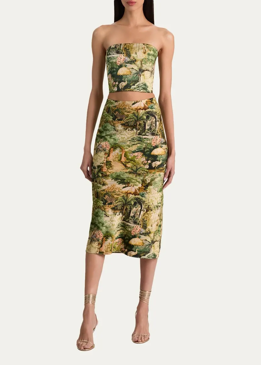 Alice + Olivia Maeve Tapestry Slip Skirt | Thumbnail 2 Alice + Olivia Maeve Tapestry Slip Skirt | Thumbnail 2