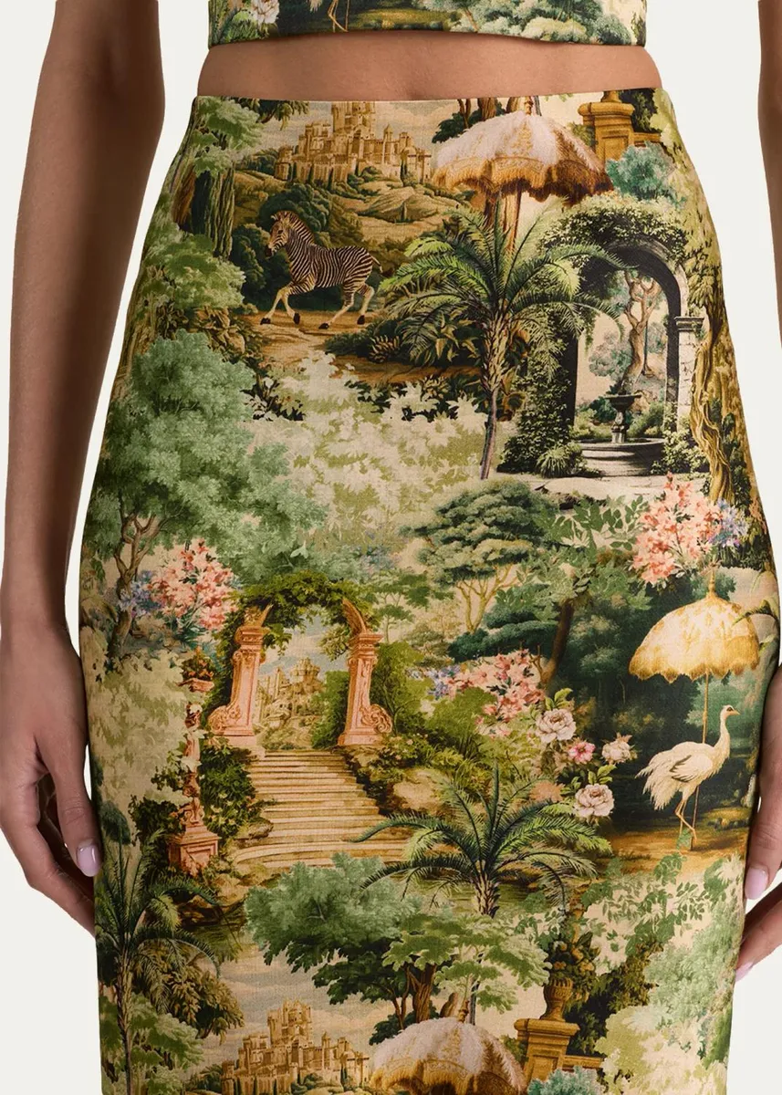 Alice + Olivia Maeve Tapestry Slip Skirt | Thumbnail 5 Alice + Olivia Maeve Tapestry Slip Skirt | Thumbnail 5