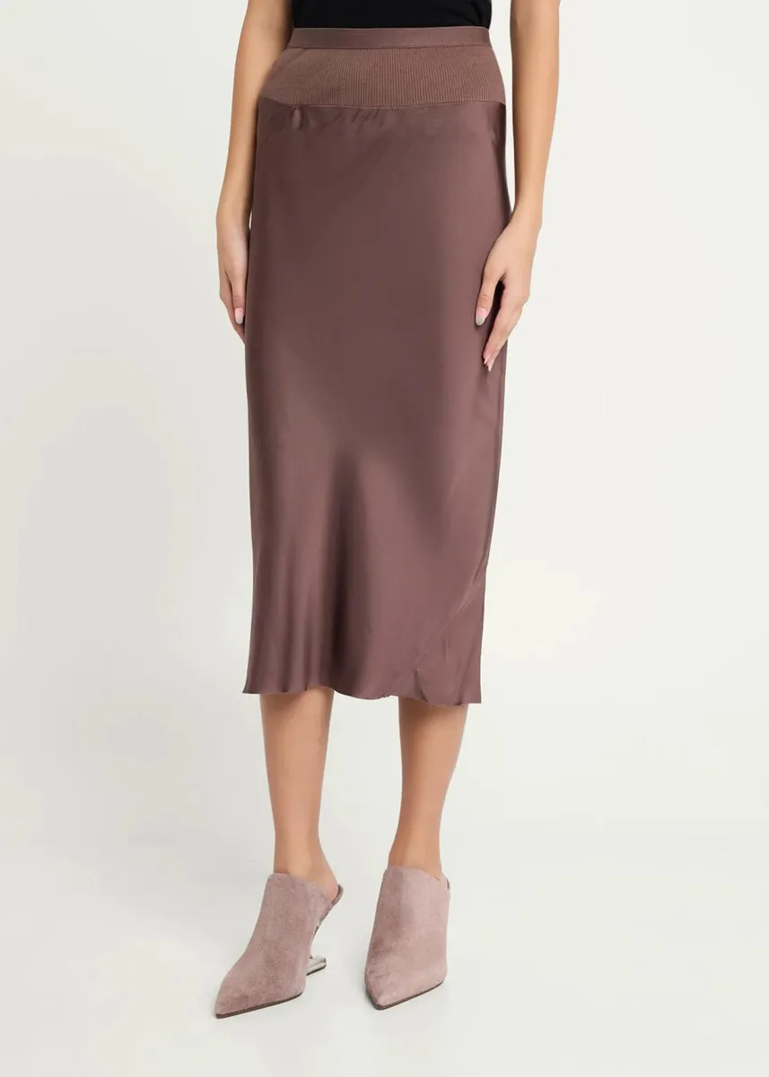 Rick Owens Satin Bias Midi-Skirt | Thumbnail 4 Rick Owens Satin Bias Midi-Skirt | Thumbnail 4