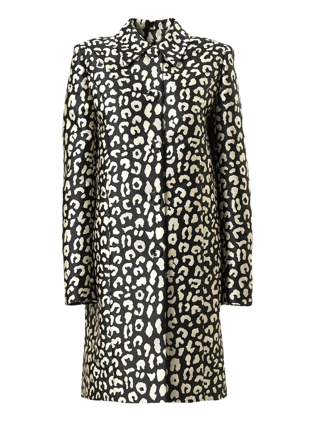 Leopard Button-Front Coat Leopard Button-Front Coat