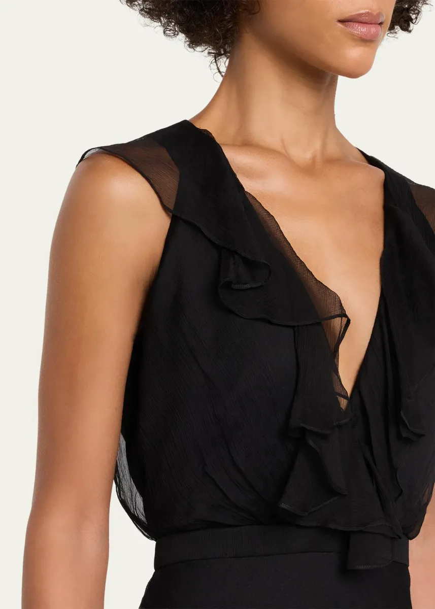 Saloni Rita Tiered Ruffle Cocktail Dress | Thumbnail 5 Saloni Rita Tiered Ruffle Cocktail Dress | Thumbnail 5