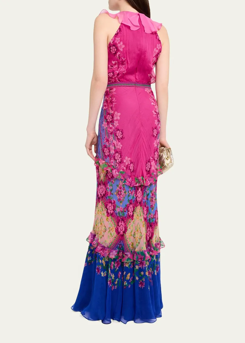 Saloni Rita Tiered Ruffle Cocktail Dress | Thumbnail 7 Saloni Rita Tiered Ruffle Cocktail Dress | Thumbnail 7