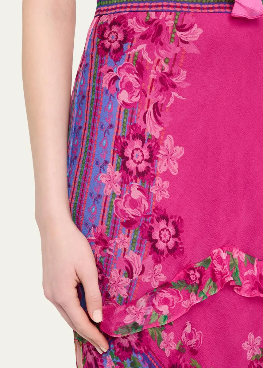 Saloni Rita Tiered Ruffle Cocktail Dress | Thumbnail 9 Saloni Rita Tiered Ruffle Cocktail Dress | Thumbnail 9