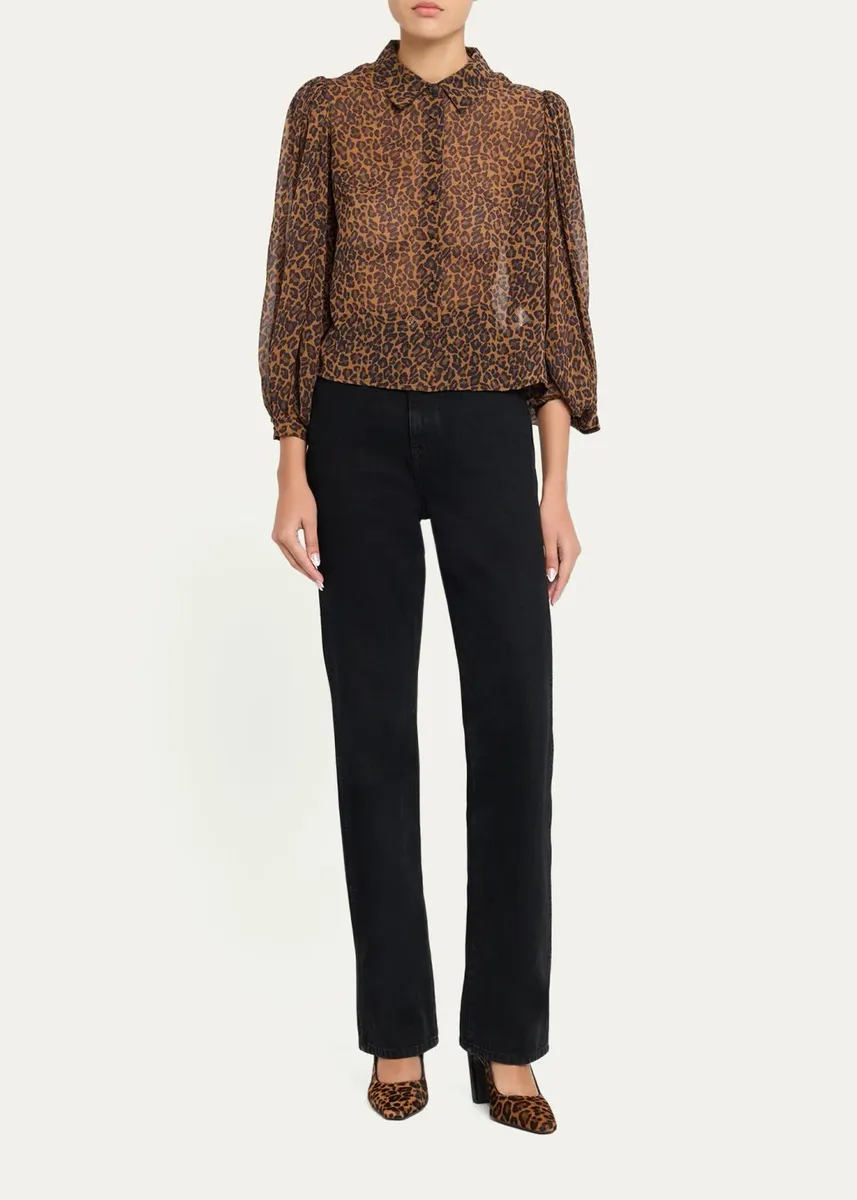 Stuart Weitzman 85mm Stassi Leopard Calf Hair Slingback Pumps | Thumbnail 3