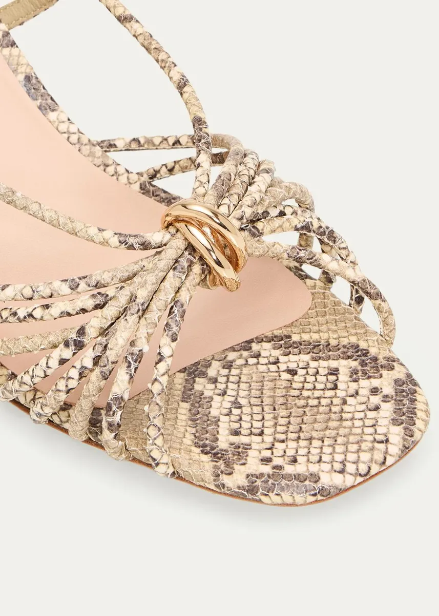 Loeffler Randall 55mm Minna Strappy Snake-Embossed Leather Sandals | Thumbnail 5 Loeffler Randall 55mm Minna Strappy Snake-Embossed Leather Sandals | Thumbnail 5