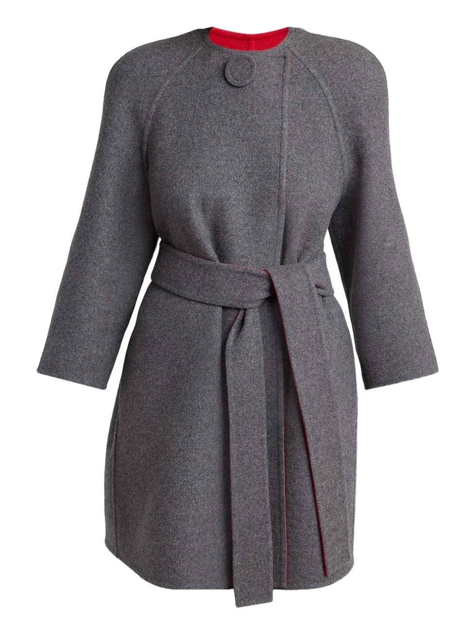 Valentino Garavani Belted Wool-Cashmere Wrap Coat