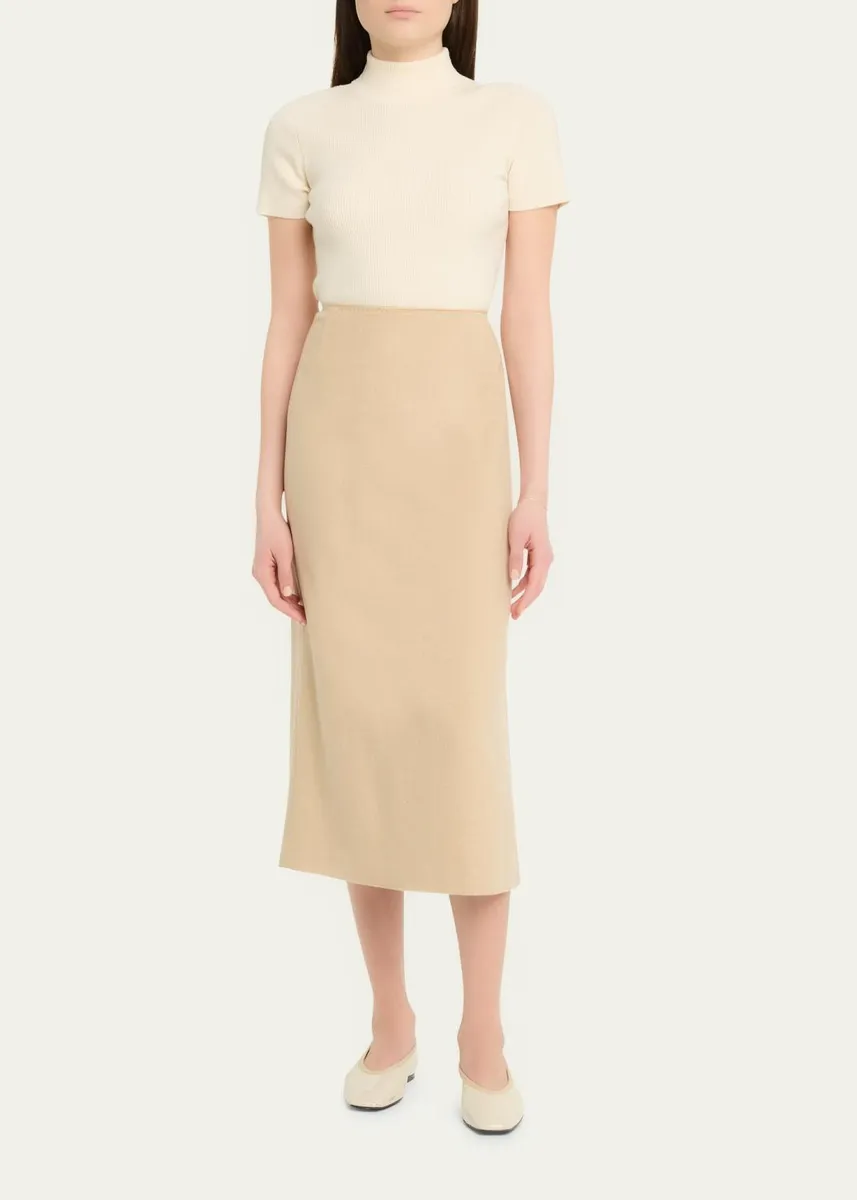 Lafayette 148 New York Cashmere-Blend Midi Pencil Skirt | Thumbnail 2 Lafayette 148 New York Cashmere-Blend Midi Pencil Skirt | Thumbnail 2