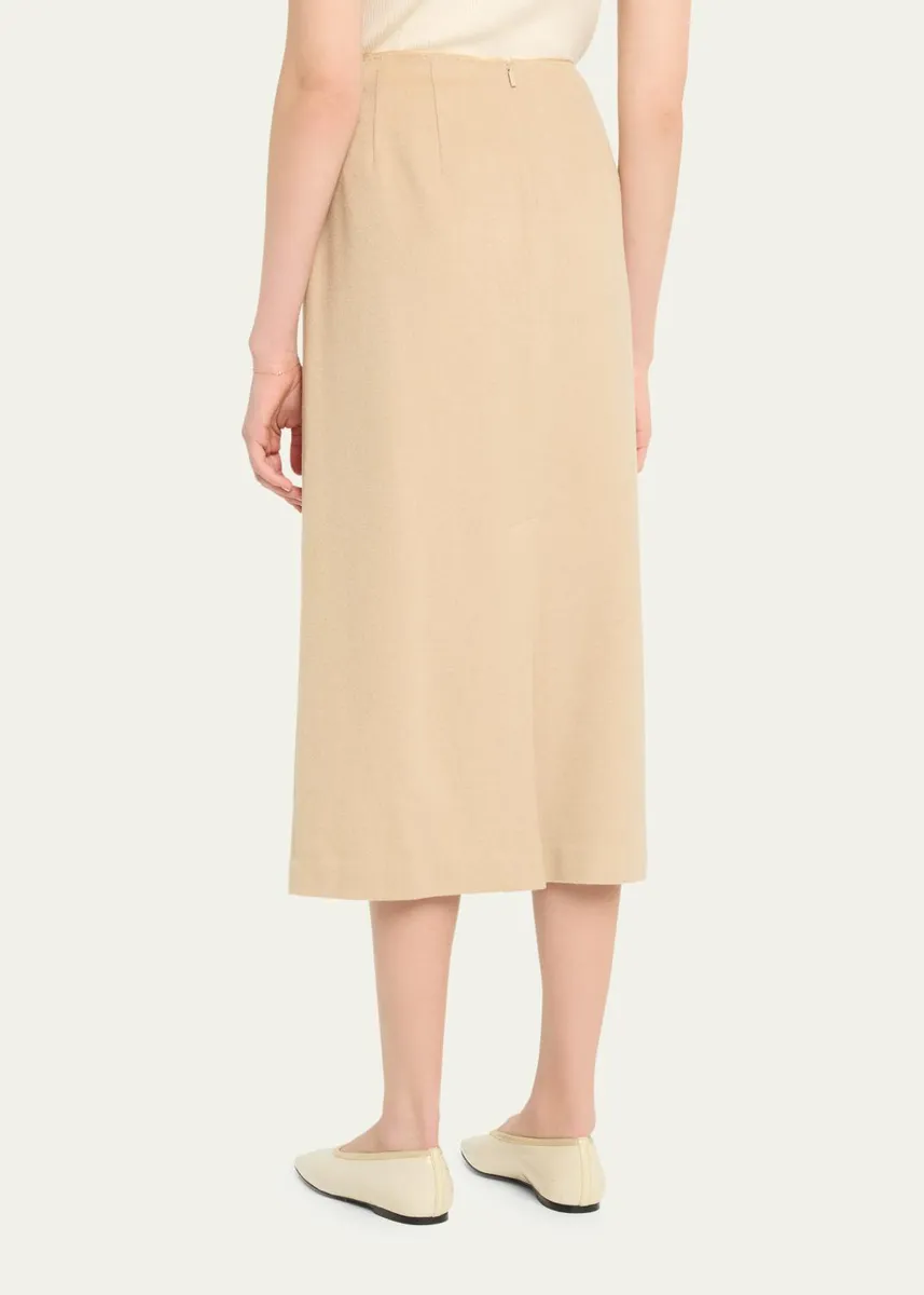 Lafayette 148 New York Cashmere-Blend Midi Pencil Skirt | Thumbnail 3 Lafayette 148 New York Cashmere-Blend Midi Pencil Skirt | Thumbnail 3