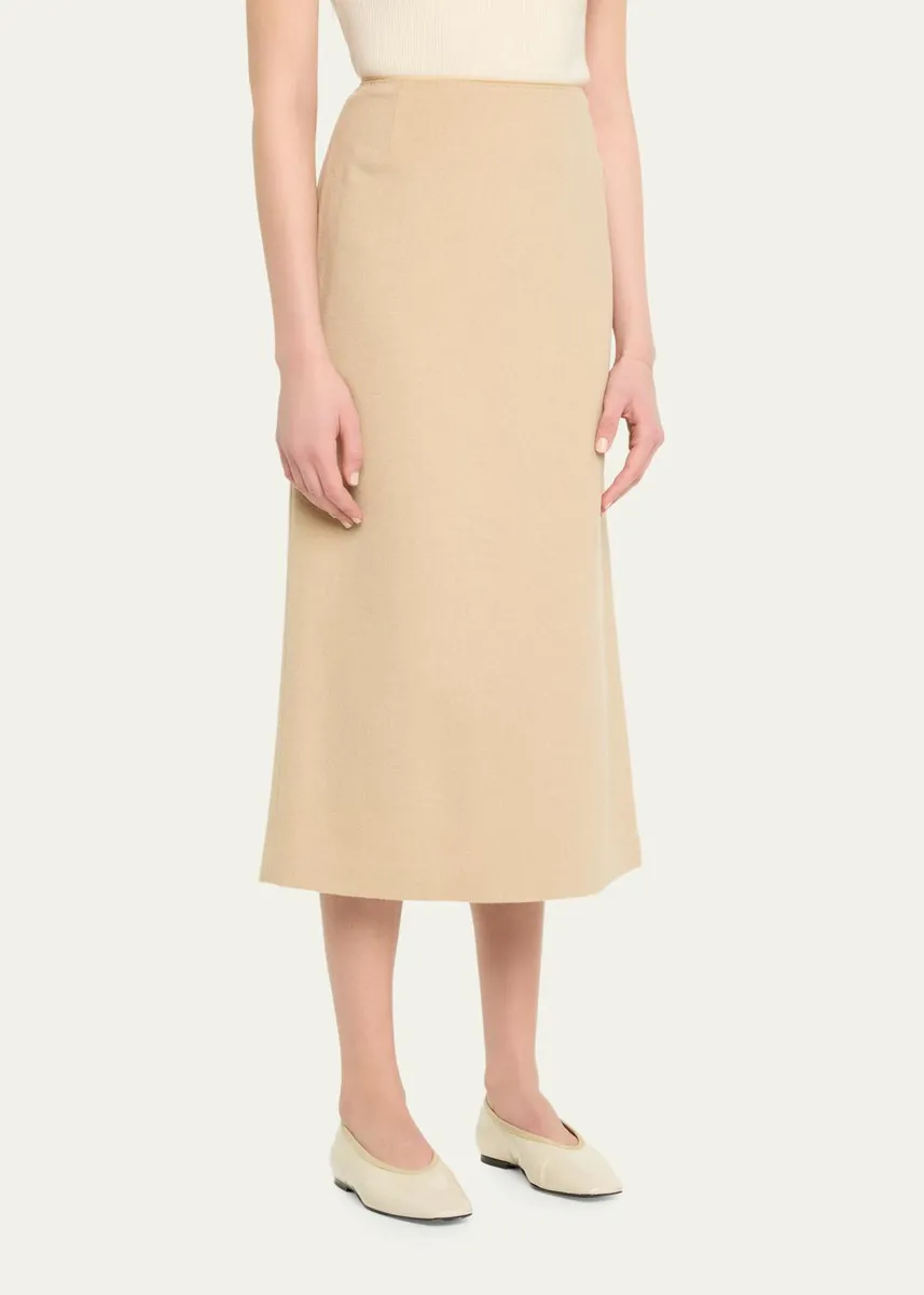 Lafayette 148 New York Cashmere-Blend Midi Pencil Skirt | Thumbnail 4 Lafayette 148 New York Cashmere-Blend Midi Pencil Skirt | Thumbnail 4