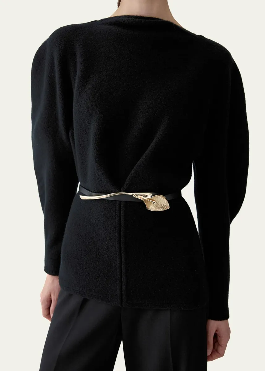 Carolina Herrera Calla Lily Leather Belt | Thumbnail 2