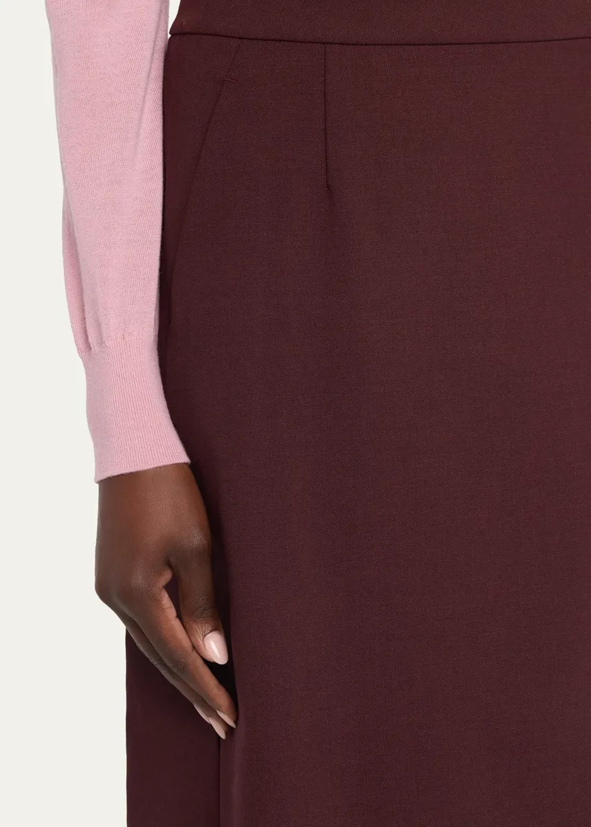 Lafayette 148 New York A-Line Stretch Wool Midi Skirt | Thumbnail 5 Lafayette 148 New York A-Line Stretch Wool Midi Skirt | Thumbnail 5