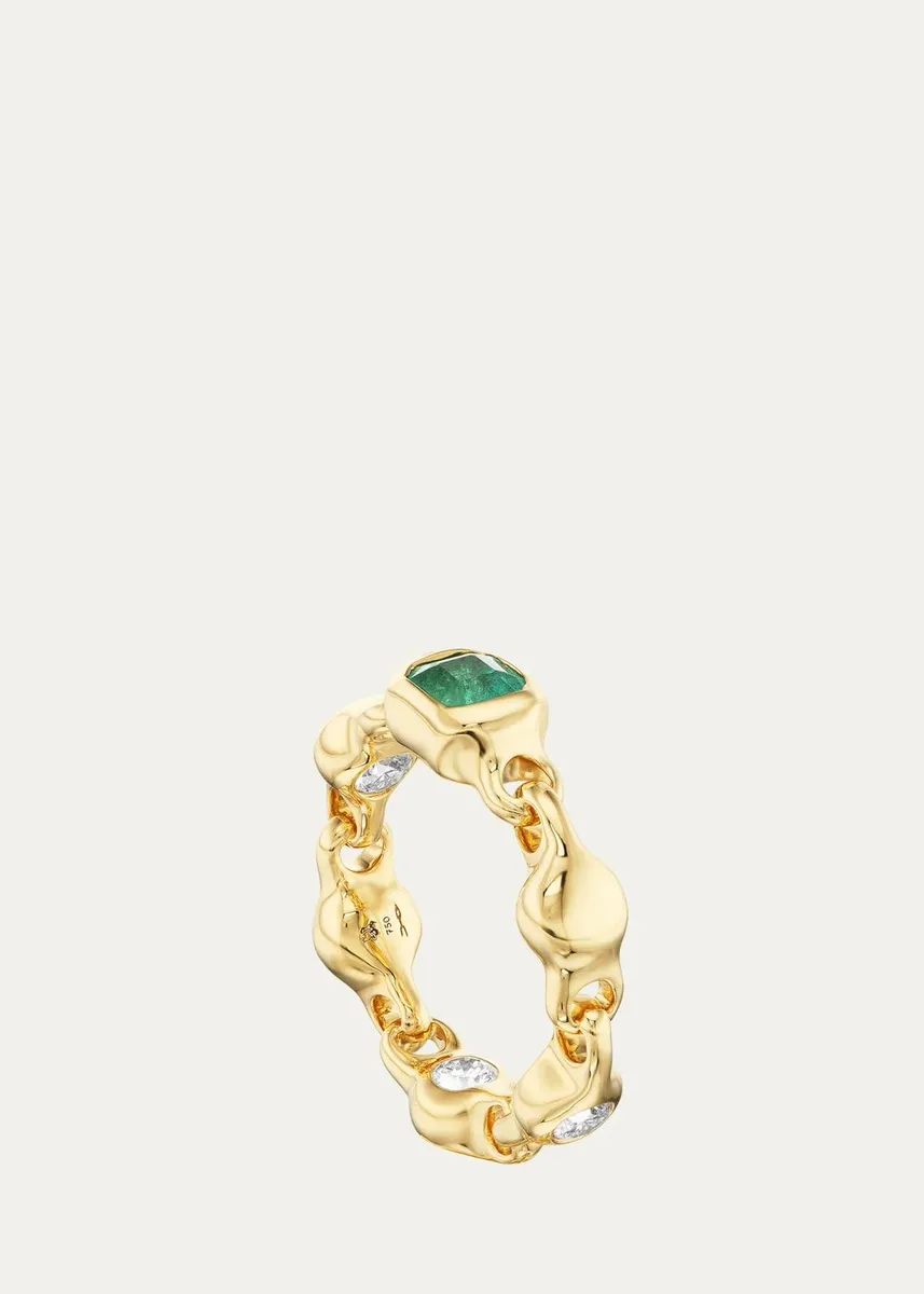 Uniform Object 18K Supernova Ring with Diamonds and Gemstone | Thumbnail 2 Uniform Object 18K Supernova Ring with Diamonds and Gemstone | Thumbnail 2