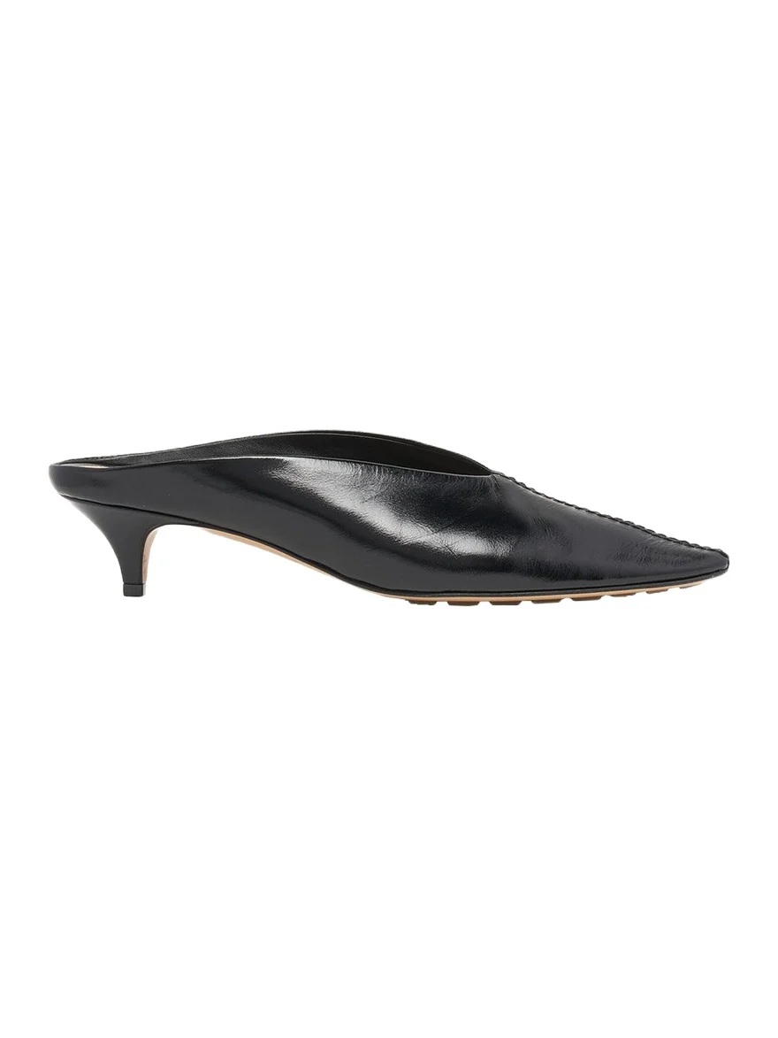 40mm Vesta Nappa Leather Mule Pumps 40mm Vesta Nappa Leather Mule Pumps
