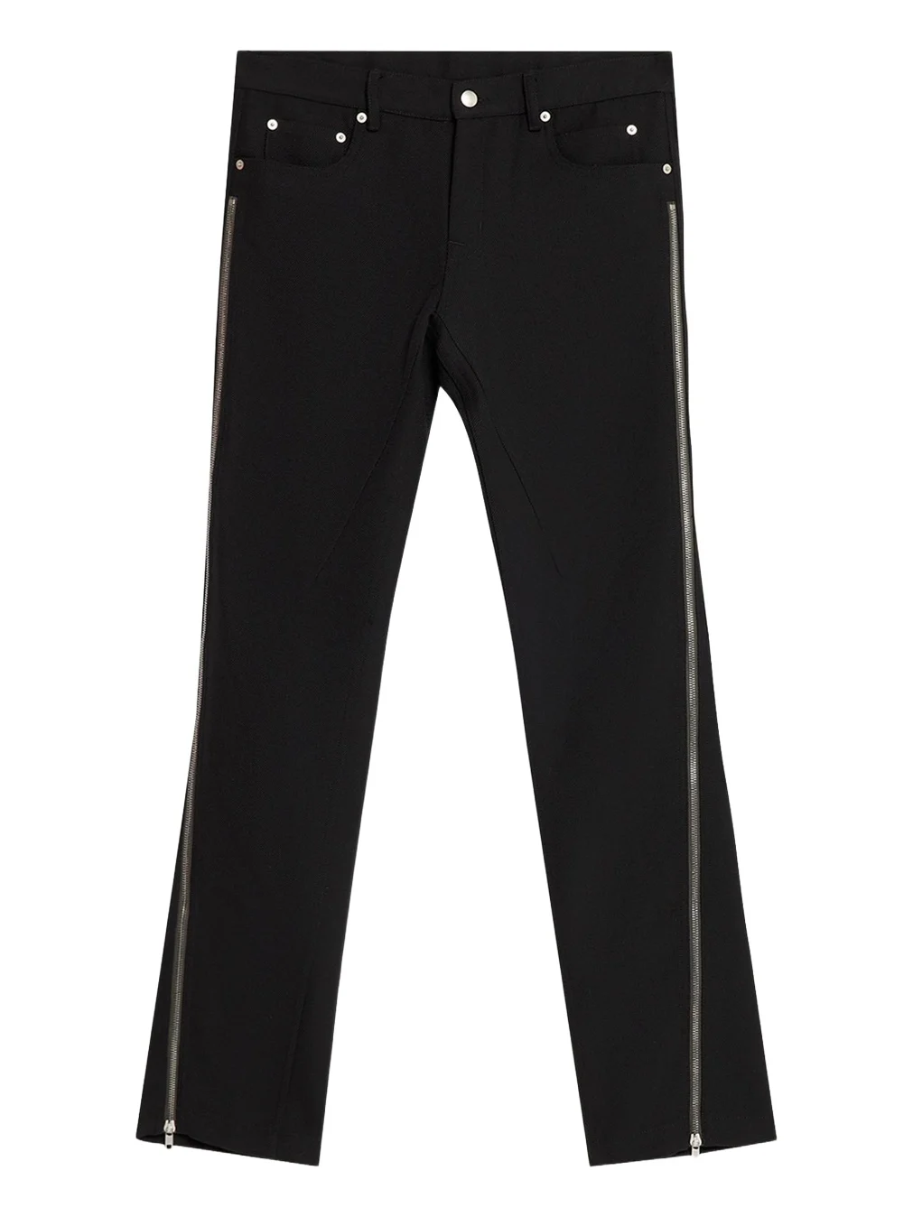 Rick Owens Men's Vega Wool Zip-Cuff Jeans