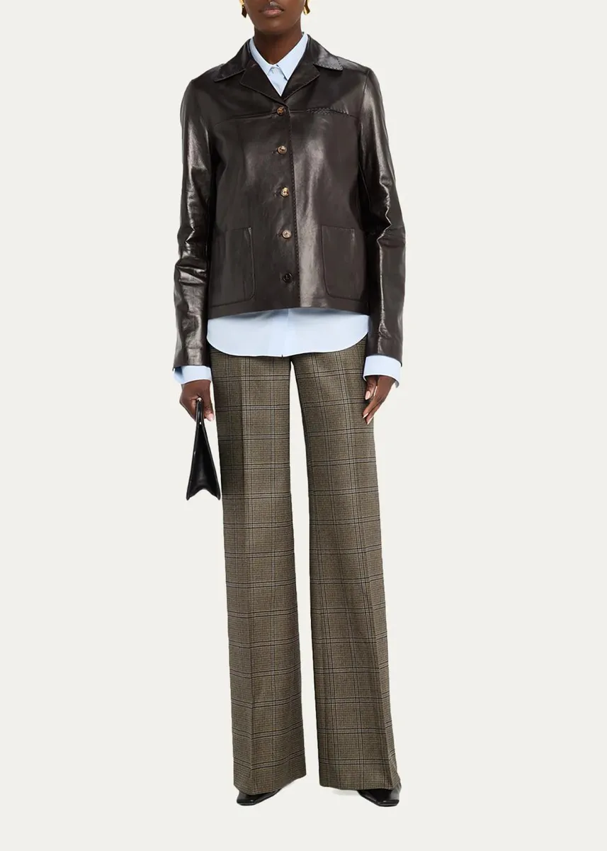 Lafayette 148 New York Pleated-Sleeve Cotton Shirt | Thumbnail 2